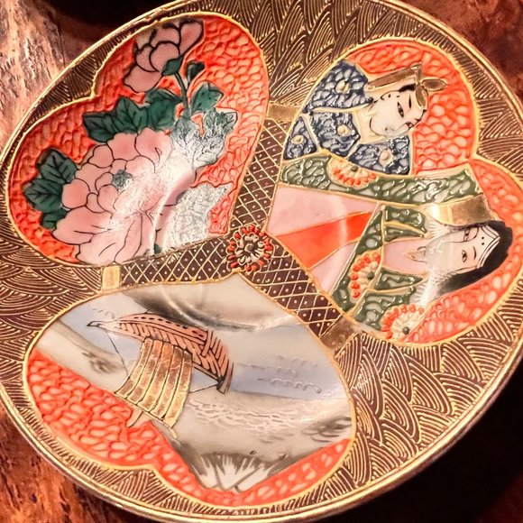 Vintage Other - Vintage Moriage Japanese saucers 6